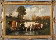 Antico dipinto olio fatto a