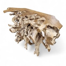 Mobile Consolle In Legno Massello Di Teak Con Radici