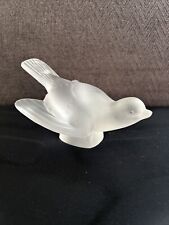 Passero smerigliato cristallo vintage Lalique France firmato