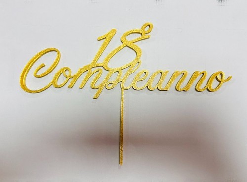 Cake topper plastica mio - cake,