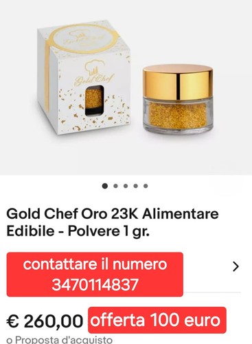 Oro alimentare gold chef - oro,