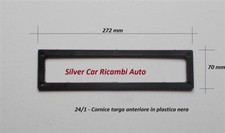 Cornice targa anteriore in plastica nera Fiat Vari Modelli