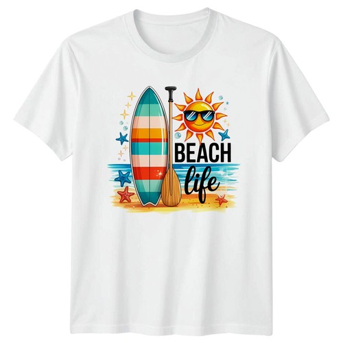 Shirt uomo beach life tavola - t-shirt,