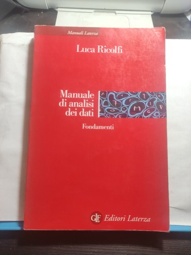 Manuale analisi dei - manuale, di