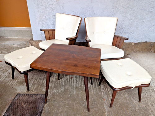 Poltrona hocker brutalista - 2x,