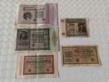 Germania-5 BANCONOTE DEL 1923