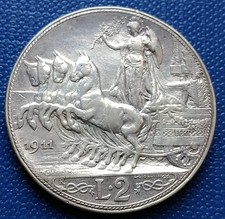 MONETA REGNO 2 LIRE 1911 R2