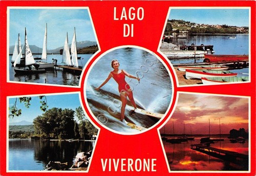 Cartolina postcard lago di - -,