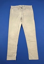 Siviglia pantalone uomo usato W32 tg 46 grigio verdastro slim boyfriend T7636