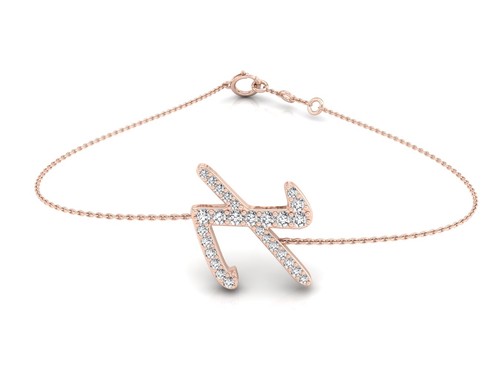 Bracciale oro rosa 18 - rosa,