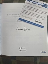 WERNER HERZOG autografo firmato in libro / catalogo mostra certificato IP ACOA