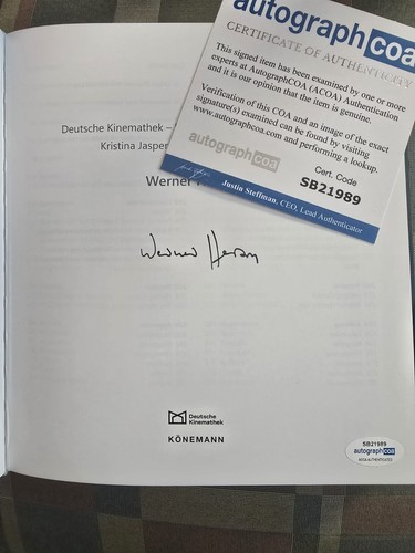 Werner herzog autografo - werner,