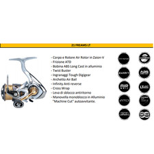 MULINELLO DAIWA 21 FREAMS  FC