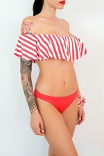 Bikini in Lycra: Top Corpetto - Slip Brasiliana