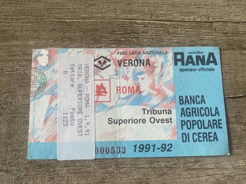 Verona roma biglietto ticket - verona-roma, biglietto/ticket
