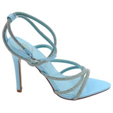 Sandalo gioiello azzurro donna