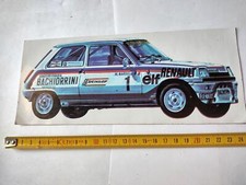 Rally R5 Renault 5 Nardelli Rallye  sticker adesivo originale Aufkleber