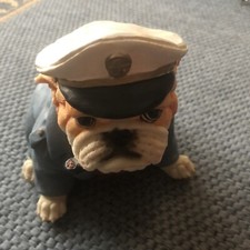 Rarissimo pupazzo in Resina cane Bull Dog versione salvadanaio da collezione