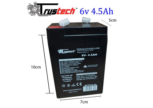 Batteria 5ah piombo - 6v,