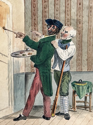 Antico album disegno romantico - album,