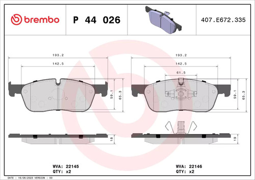 Kit pastiglie freno - , anteriore