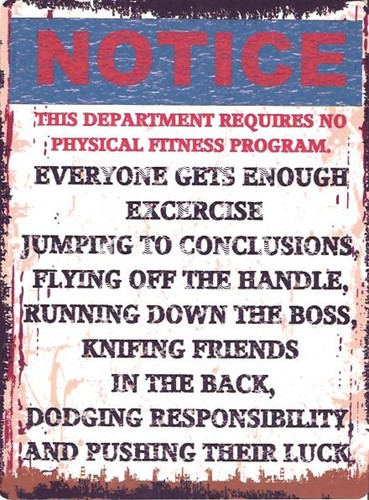 Notice metal wall sign - metal,