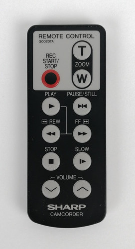 Sharp camcorder g0020ta - sharp,