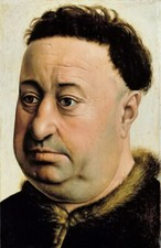 Dipinto olio robert campin -