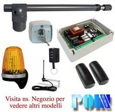 KIT AUTOMAZIONE PER CANCELLO A BATTENTE MOTORE 230V 1 ANTA BATTENTE 