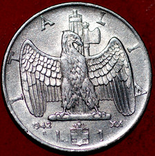 Italy 1 Lira 1942 Vittorio