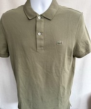 Lacoste Olive Green Pique With