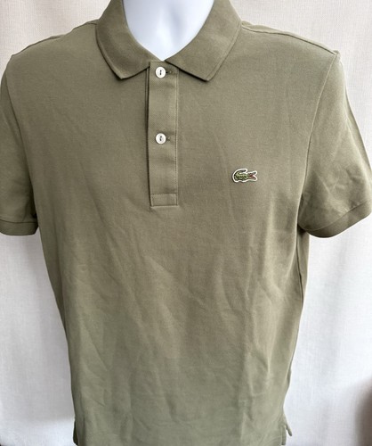 Lacoste olive green pique - lacoste, with