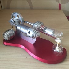 Motore Stirling Aria Calda Modello Micro Motore Generatore di Potenza Motore Giocattolo con LED 