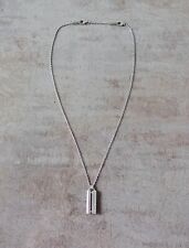 Collana catena Emporio Armani in acciaio inox con ciondolo, buone/V buone condizioni