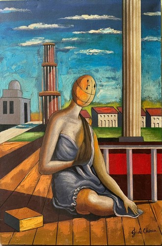 Giorgio chirico olio - su, tela