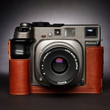 Custodia mezza fotocamera vera pelle vintage per Mamiya 7ii/7/6/6MF