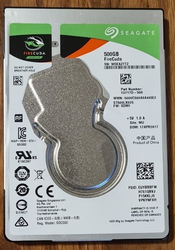 Seagate firecuda 500 - firecuda,