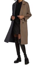 Cappotto Rails Lore misto lana colorblocked nuovo in cammello Bristol taglia M $458