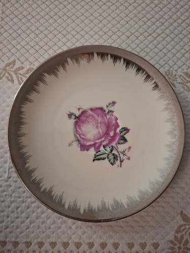 Piattini bavaria con rosa - con,