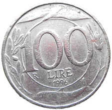moneta 100 lire 1996