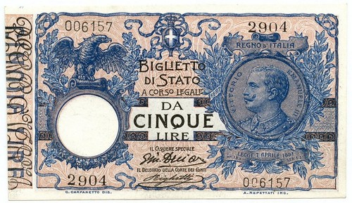 Lire biglietto stato - lire,
