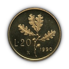 ITALIA. 1990, 20 Lire - Donna