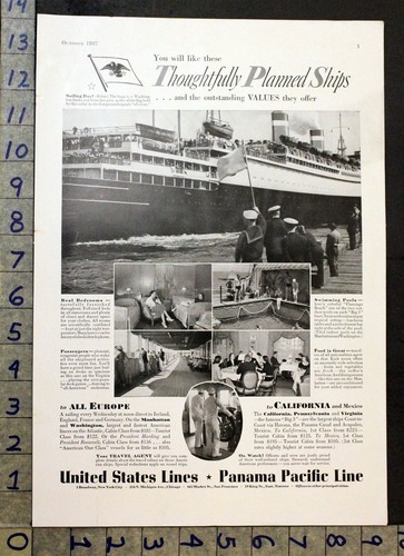 1937 viaggio piroscafo panama - 1937,