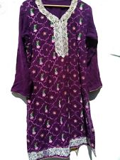 Hippie?? abito tunica stile Ibiza abito tunica taglia unica con ricamo India