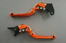 CNC Leve Freno Frizione FLIP-UP  ARANCIONE HONDA  CROSSRUNNER 800	2012-2015