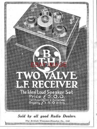 1926 advert 2 valve - 'b, t-h'