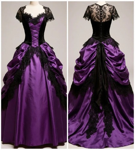Abito sposa retrò nero - retrò, e