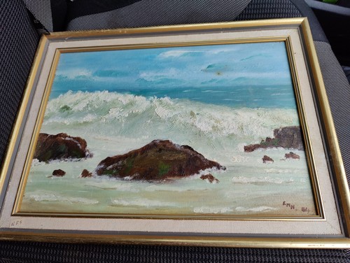 Dipinto olio 1954 emma - ,