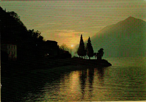 19874c vecchia cartolina lago - 19874c,