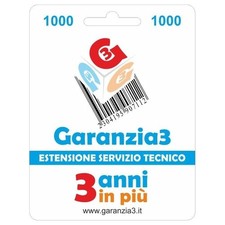 Garanzia 3 EstensioneGaranzia Fino a 1000,00 Euro